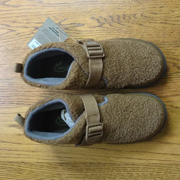 NIB Chaco Ramble Fluff Bootie Natural Brown Color Kids Size 4.5