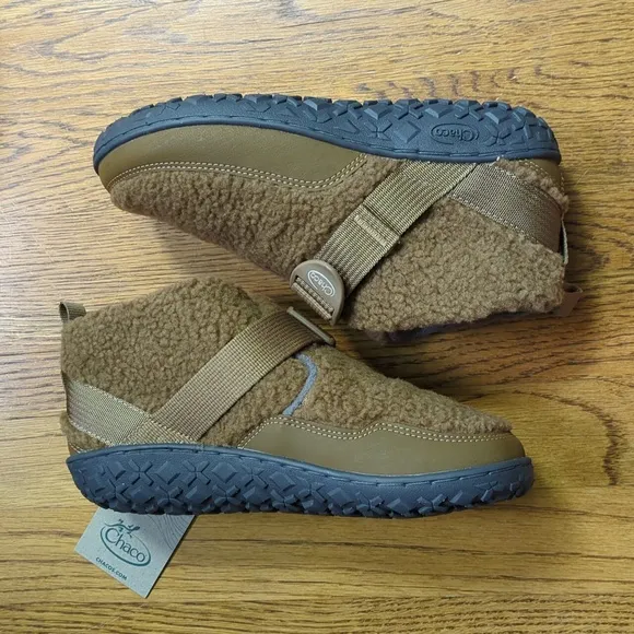NIB Chaco Ramble Fluff Bootie Natural Brown Color Kids Size 4.5