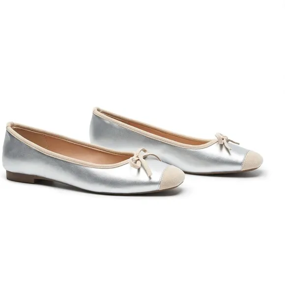 NIB C.Paravano Women's Flats with Bowknot Casual Slip On Dress Shoes Comfortable