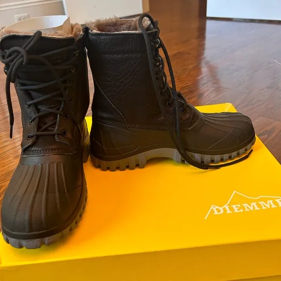NIB Diemme Anatra Boots Black Calf 40