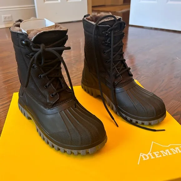 NIB Diemme Anatra Boots Black Calf 40