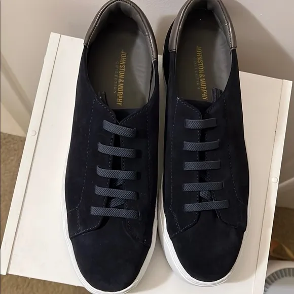 NIB Johnston &amp; Murphy Anson Lace to Toe Suede Sneakers