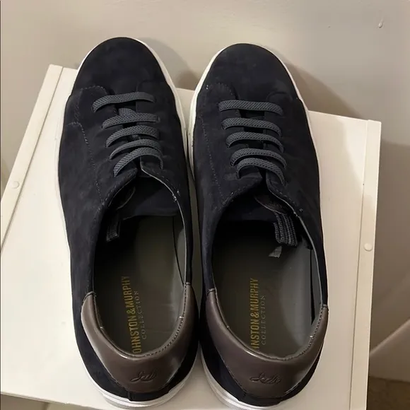 NIB Johnston &amp; Murphy Anson Lace to Toe Suede Sneakers