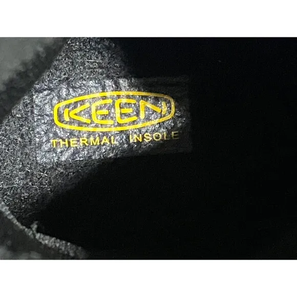 NIB KEEN Big Kids Sz 2 Snow Boots Winterport Neo Insulated Waterproof Grey Blue