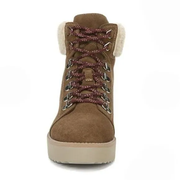 NIB SAM EDELMAN FRANC TOFFEE FAUX FUR BOOTS SZ 9.5