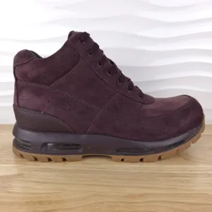 Nike ACG Air Max Goadome Boots Mens 12 Deep Burgundy Suede Gum Sole 865031-602