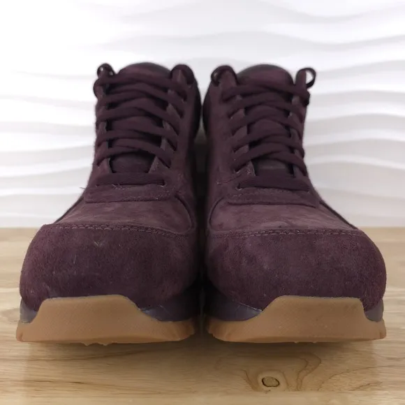 Nike ACG Air Max Goadome Boots Mens 12 Deep Burgundy Suede Gum Sole 865031-602