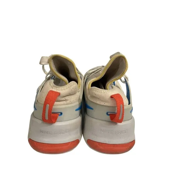 Nike ah8141 Free TR V8 Men's Size 14 White Blue Fitness Footwear Training Shoes