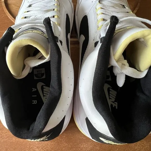Nike Air Flight Lite Mid White Lemon Black Sneakers Shoes DV0824-100 Men's 11