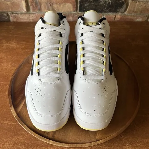 Nike Air Flight Lite Mid White Lemon Black Sneakers Shoes DV0824-100 Men's 11