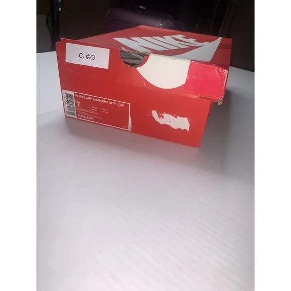 Nike Air Huarache City Low Women's Sneakers Size 7 Atmosphere Grey/Hot P…