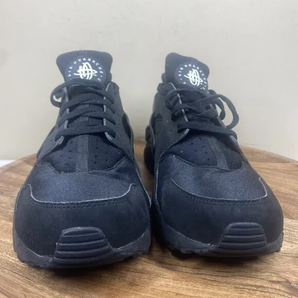Nike Air Huarache Triple Black Mens Size 11 Athletic Running Shoes