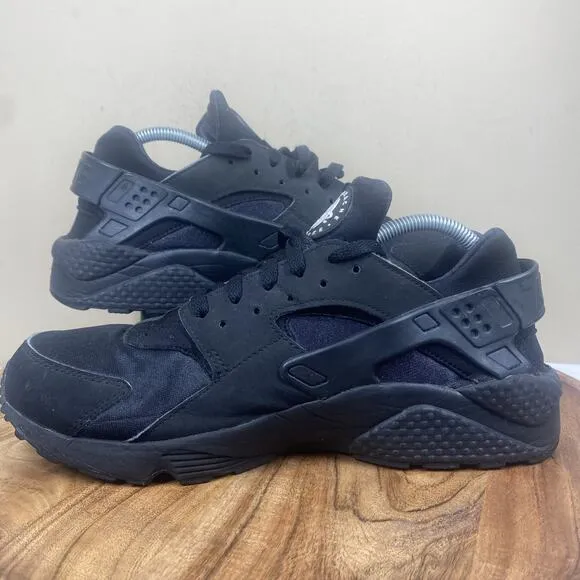 Nike Air Huarache Triple Black Mens Size 11 Athletic Running Shoes