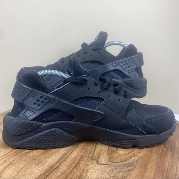 Nike Air Huarache Triple Black Mens Size 11 Athletic Running Shoes