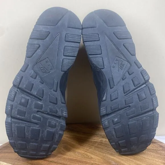 Nike Air Huarache Triple Black Mens Size 11 Athletic Running Shoes
