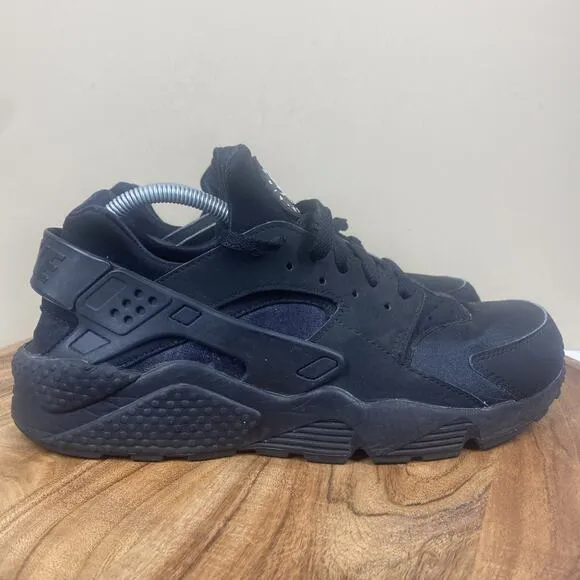 Nike Air Huarache Triple Black Mens Size 11 Athletic Running Shoes