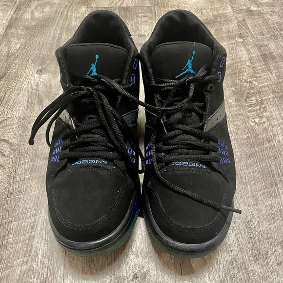 Nike Air Jordan Flight 23 Sneakers Men 10 Blue Lagoon Black Purple 317820-013
