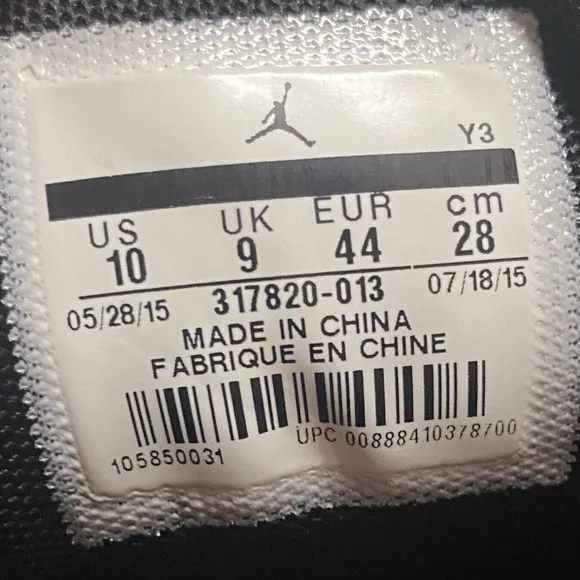 Nike Air Jordan Flight 23 Sneakers Men 10 Blue Lagoon Black Purple 317820-013