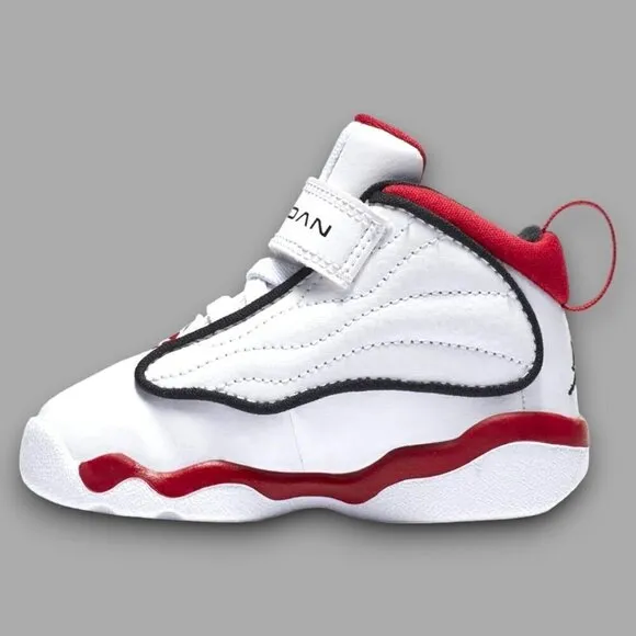 Nike Air Jordan Pro Strong Shoes Sneakers DC7910 101 White Black Red TD Sz 4C