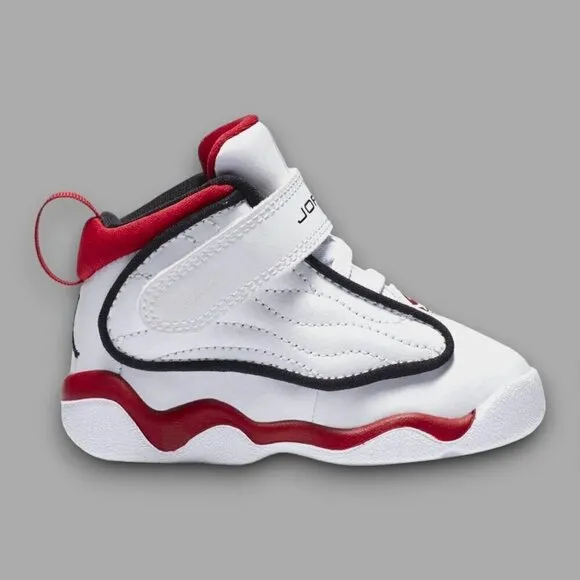 Nike Air Jordan Pro Strong Shoes Sneakers DC7910 101 White Black Red TD Sz 4C