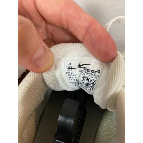 Nike Air Max 95 Kids Athletic Sneakers Triple White Running Shoes