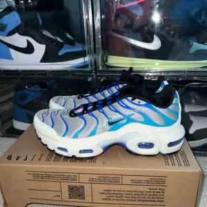 Nike Air Max Plus Big Kids Running Shoes Smoke Grey/ Black Size 6Y CD0609-019