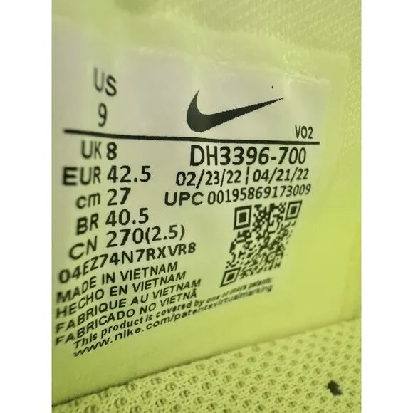Nike Cycling Shoes Mens SuperRep 2 Next Nature Volt Indoor Cycling Neon