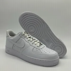 Nike Men's Air Force 1 Low '07 Triple White Casual Sneaker CW2288-111 NWOB