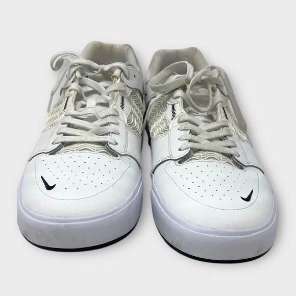 Nike Men's Sz 15 Ishod Wair Premium SB 'White Black' Skate Shoes DZ5648-101