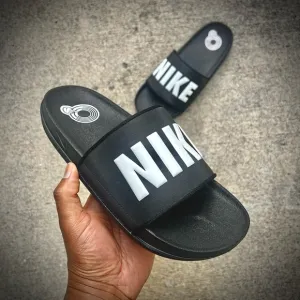 NIKE OFFCOURT SLIDE BLACK WHITE OFF