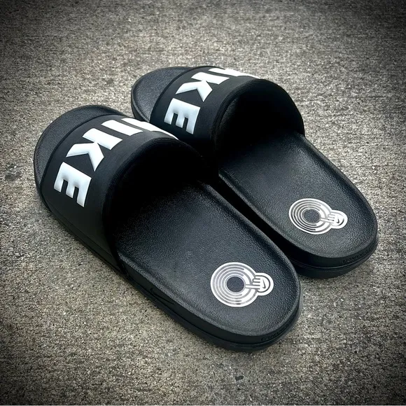 NIKE OFFCOURT SLIDE BLACK WHITE OFF