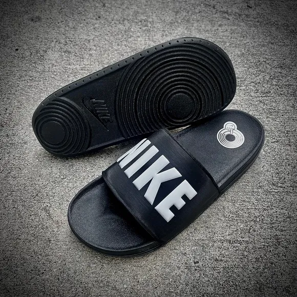 NIKE OFFCOURT SLIDE BLACK WHITE OFF