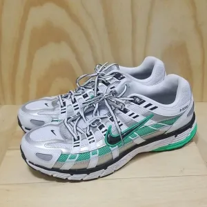 Nike P-6000 Metallic Silver Spring Green Men LifeStyle Casual Shoes size 13