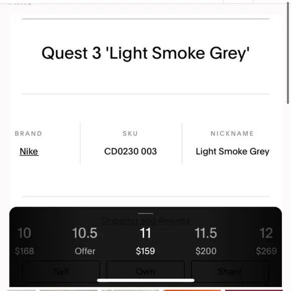 Nike Quest 3 'Light Smoke Grey' Running Shoe