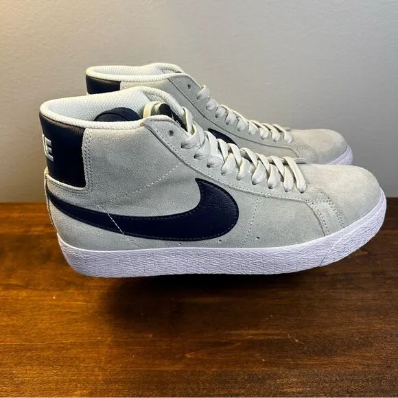 Nike SB Blazer Mid Shoes Barely Green, Navy, Barely Green, White NWOT
