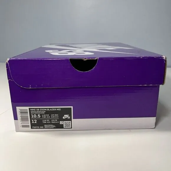 Nike SB Zoom Blazer Mid 'Brown Adobe' FD0731-200‎ Suede Shoes M 10.5 / W 12 NIB