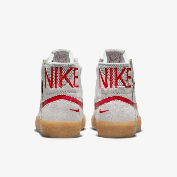 Nike SB Zoom Blazer Mid Premium Oversized Swoosh Mens Shoes Summit White Red 14