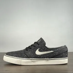 Nike SB ZOOM Stefan Janoski PREM Mens 12 Black 'Splatter' Skate Shoes Casual