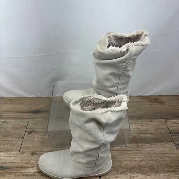 NIKE SNEAKER HOODIE SUEDE WOMEN'S BEIGE BOOTS Size 7 (366449-022)