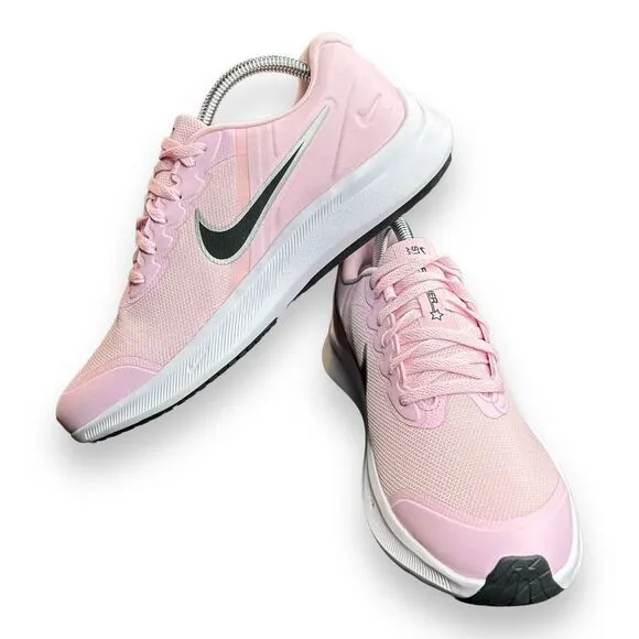 Nike Star Runner 3 Girl's Running Size 6.5Y/8 Women Shoes Pink /White DA2776-601