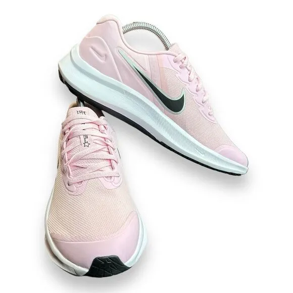 Nike Star Runner 3 Girl's Running Size 6.5Y/8 Women Shoes Pink /White DA2776-601