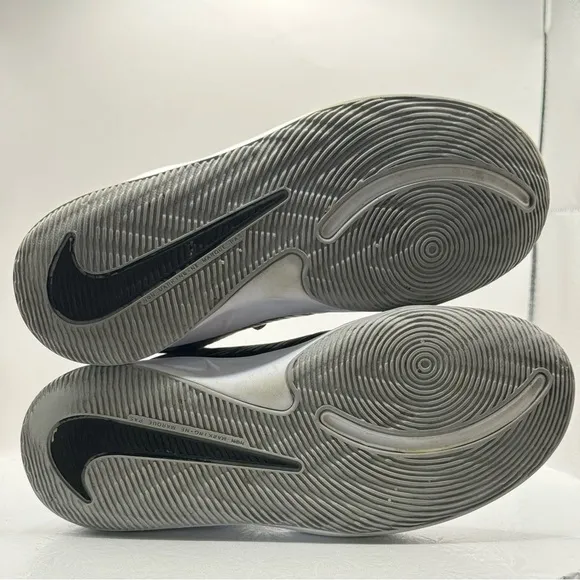 Nike Team Hustle D9 in Black, Silver, and Grey Wolf AQ4224-001  Boys Siz…
