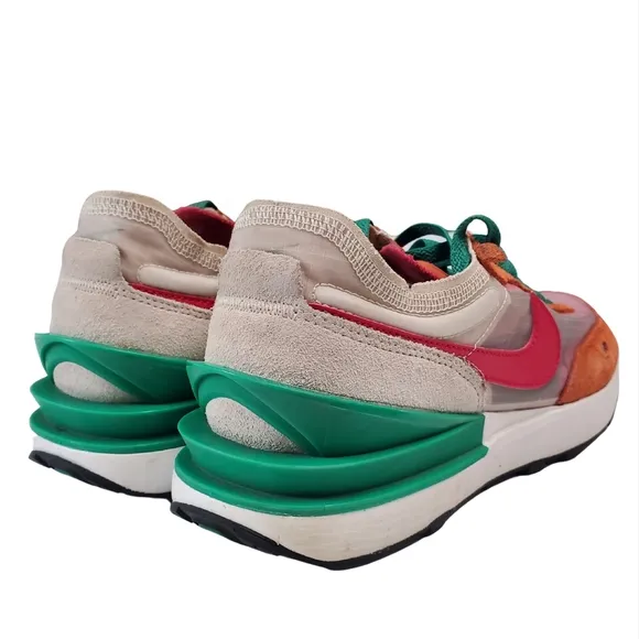 Nike Waffle One Women's Shoes in Orange and Green Women's Nike Size 9.5