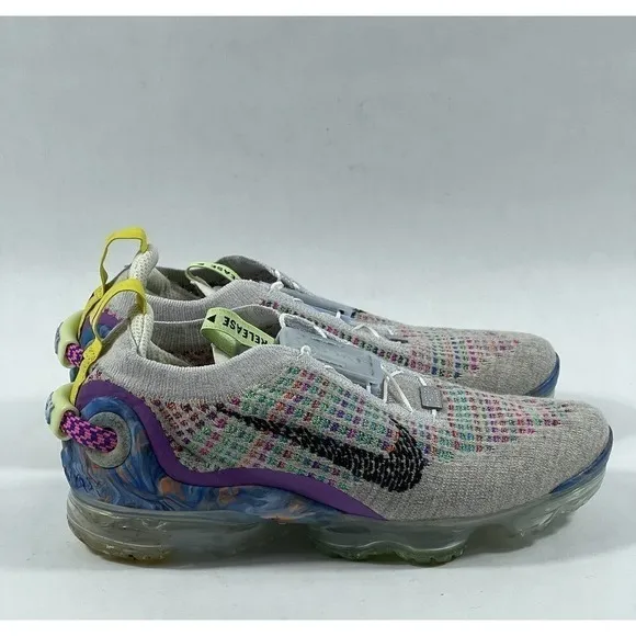 Nike Women’s Air Vapormax 2020 FK Flyknit Shoe CJ6741 001 Pure Platinum Sz-6