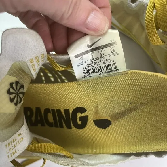 Nike Zoom Fly SP Dark Citron AJ9282 300 Lightweight Running Shoes