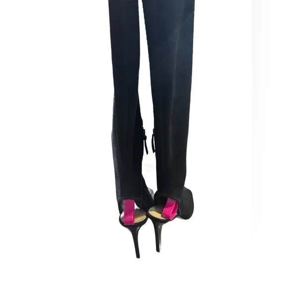 Nine West Black Faux Suede Over The KneeBoots Womens7.5