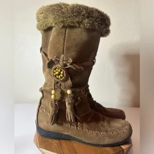 Nine West suede boots size 6