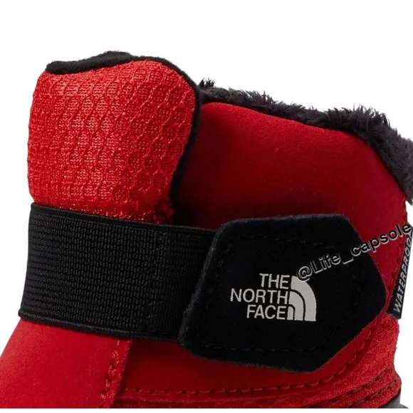 North Face Size 6 Toddler Boots Kids Red Alpenglow II Children Waterproof‎ Snow