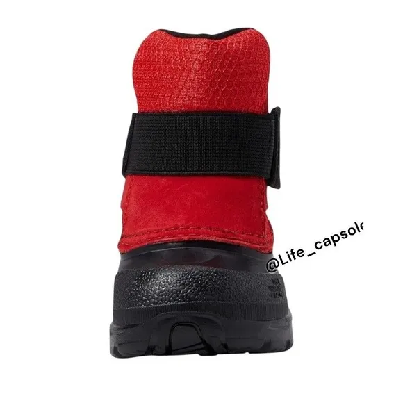 North Face Size 6 Toddler Boots Kids Red Alpenglow II Children Waterproof‎ Snow