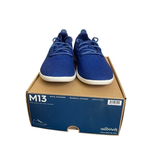 NWB - Allbirds Mens WoolRunners Sneakers SAMS CLUBBlue Sz 13